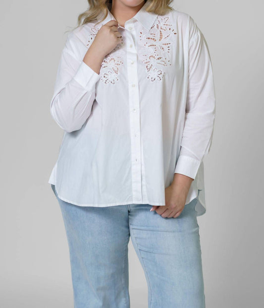 Tanya Taylor - Calandra Button Down Embroidered Top