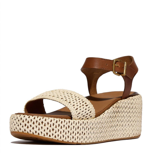 Fitflop - Women's Platform Woven Ankle-strap Sandal