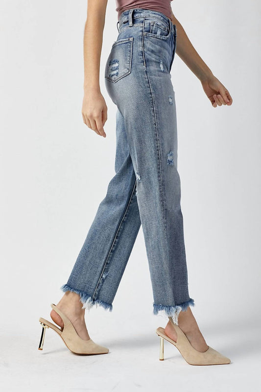 Risen - High Rise Straight Leg Jeans