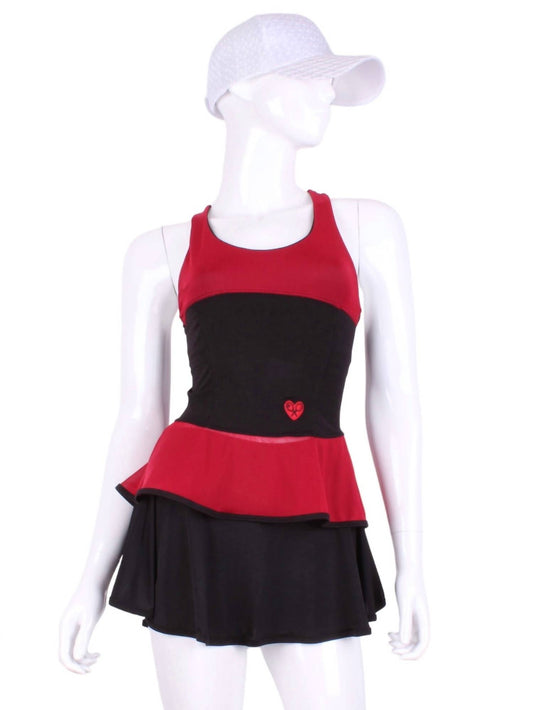 Love Love Tennis - Women's Ruffle Tennis Tank Top
