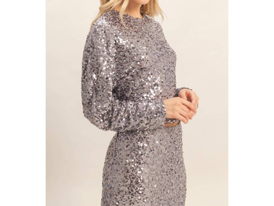 Hyfve - Women's Glam Sequined Long sleeve top