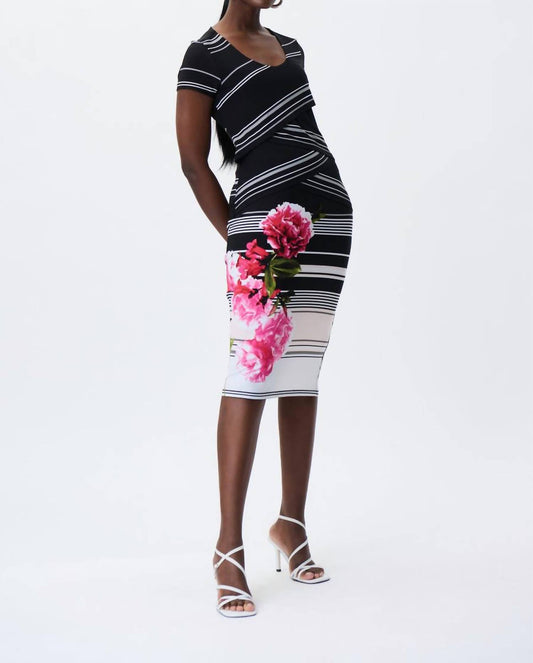Joseph Ribkoff - Floral Bandeau Dress