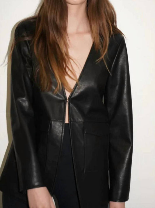 Lna - Eros Faux Lather Jacket
