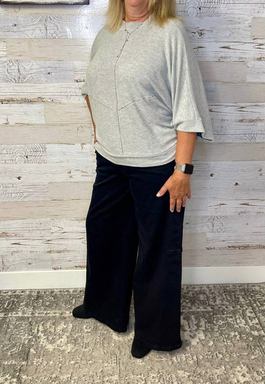 Democracy - Three Quarter Dolman Knit Top