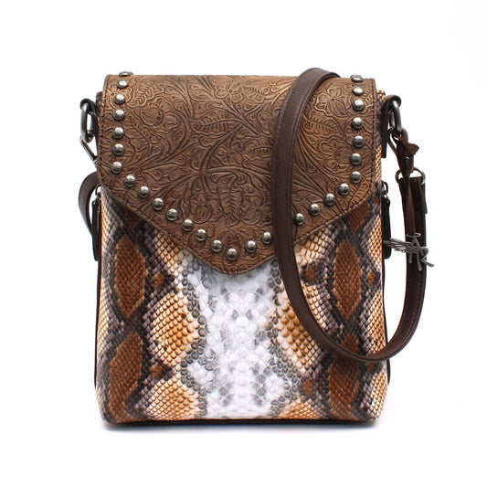 M&F Western - Women's Python Concealed Carry Messenger Bag
