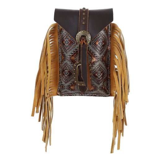 Showman - Women's Cowboy Carving Rear Cinch Bag