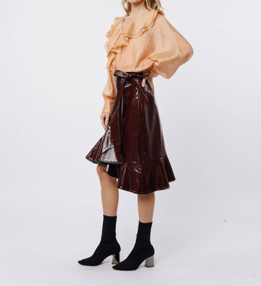 Ciebon - Gimela Vegan Leather Skirt