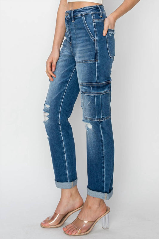 Risen - Risen Highway Chic High Rise Cargo Jeans