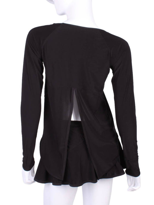 Love Love Tennis - Women's Tie Back Long Sleeve Tee