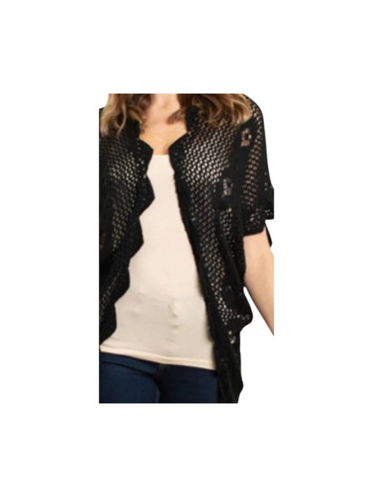 Llove - Women's Crocheted Open Shawl/wrap