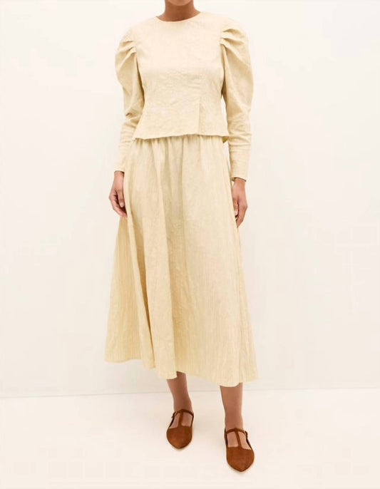 Marie Oliver - Sasha Pull-on Textured Midi Skirt