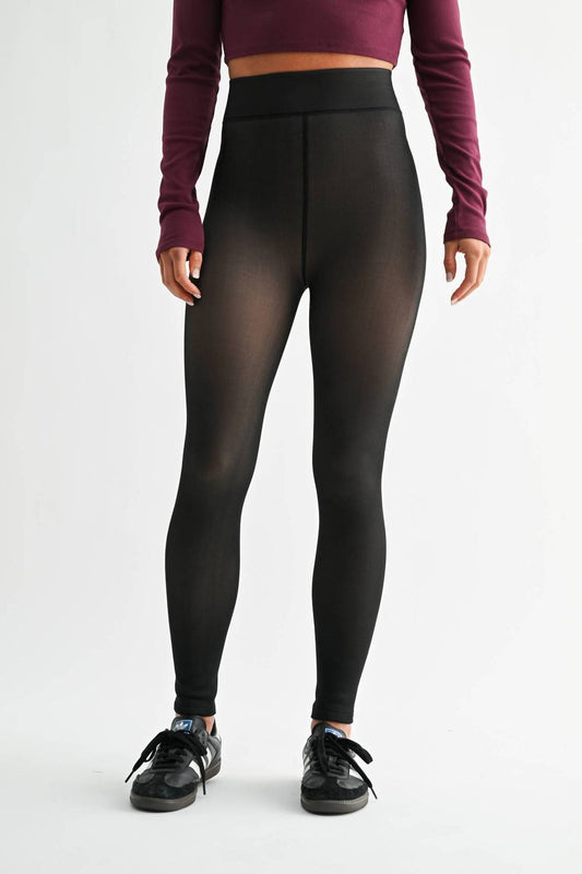Mono B - Fur Lined High-waisted Tights