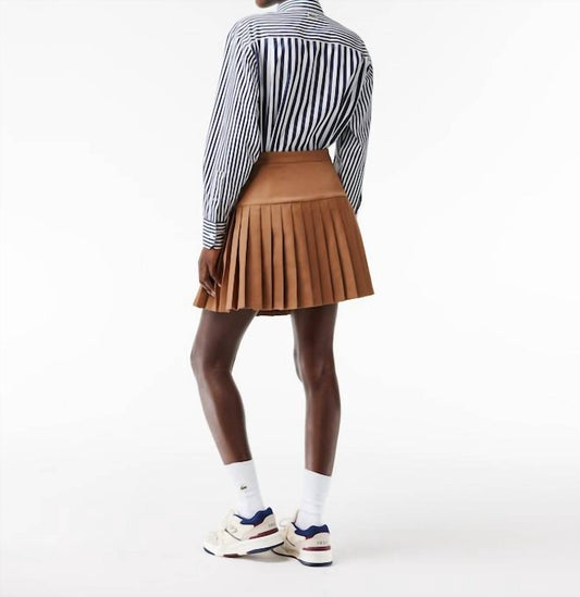 Lacoste - Pleated Button Waist Skirt