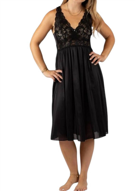 Shadowline Lingerie - 40" Silhouette Lace Bodice Sleeveless Waltz Gown