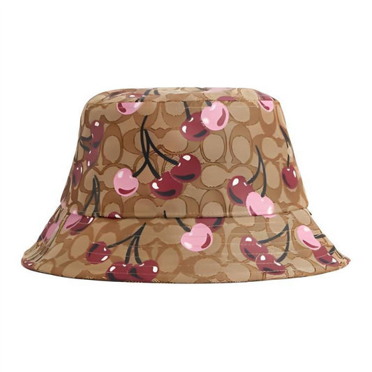 Coach - Women’s Signature Cherry Swirl Print Bucket Hat