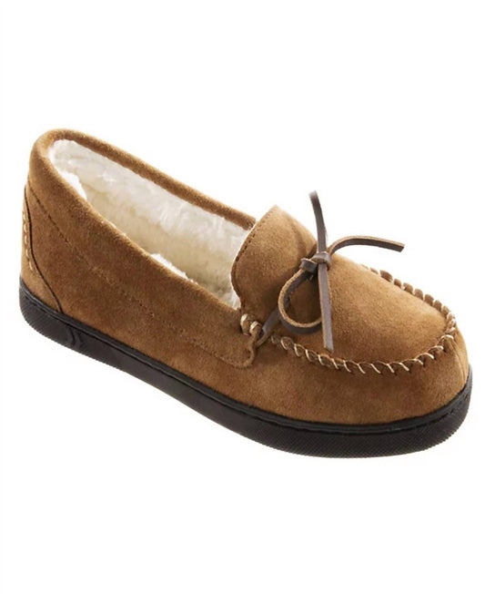 Isotoner - Women's Genuine Suede Moccasin Slippers