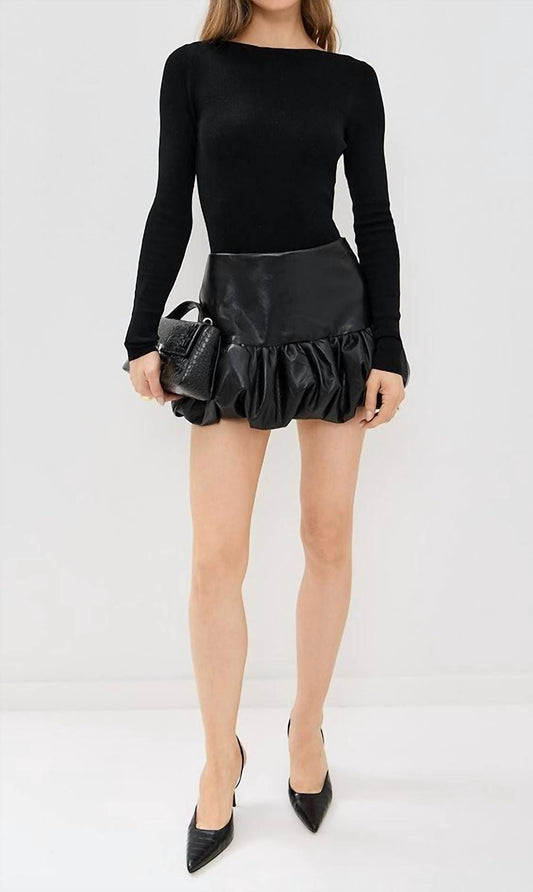 Amanda Uprichard - Bonaire Faux Leather Skort