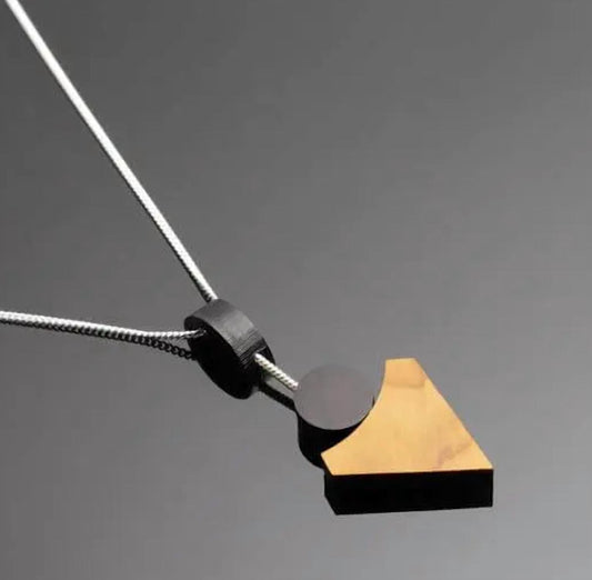 Rowena Sheen - Women's Wood Triangle Drop Pendant