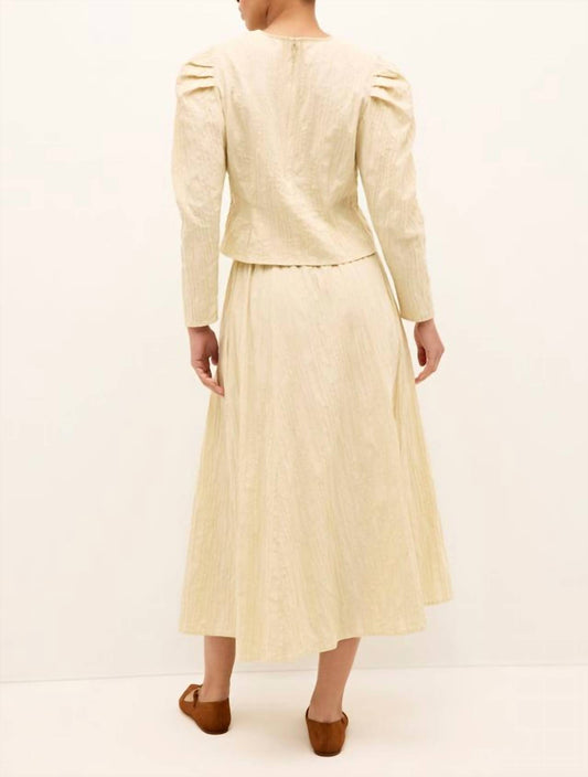 Marie Oliver - Sasha Pull-on Textured Midi Skirt