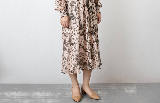 Maxmara - Flowing Printed Chiffon Dress