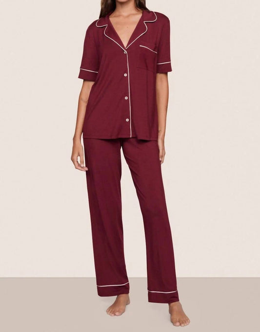 Eberjey - Gisele Short Sleeve Long Pajama Set