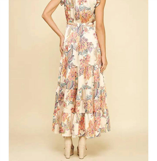 Pinch - Floral Print Tiered Maxi Dress