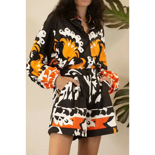 Mulla - Heavy Soft Shirt Jacket And Short Set