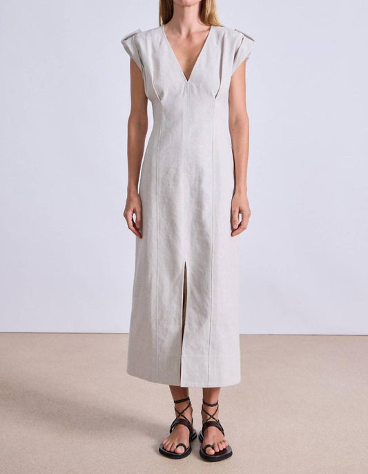 Apiece Apart - Linen Blend Shift Maxi Dress