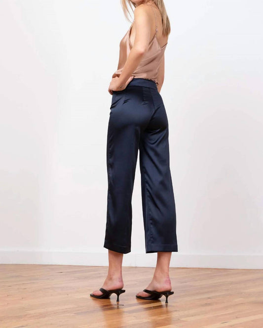 Avenue Montaigne - Alex Satin Wide Leg Pants