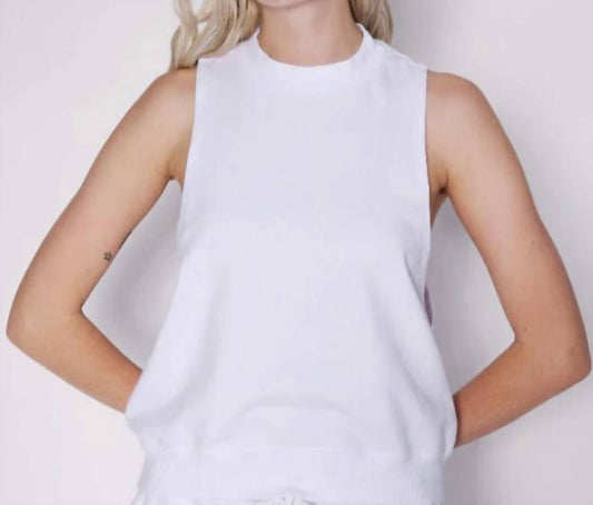 French Terry Sleeveless Sweatshirt
