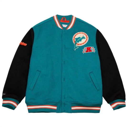 Mitchell & Ness - Nfl Miami Dolphin Team Legacy Varsity Jacket