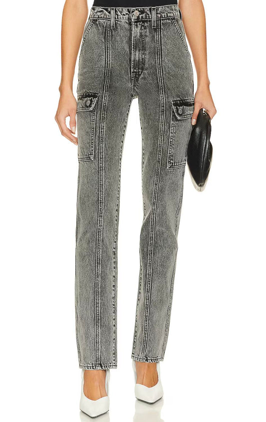 Grlfrnd - Harper Slim Cargo Jeans