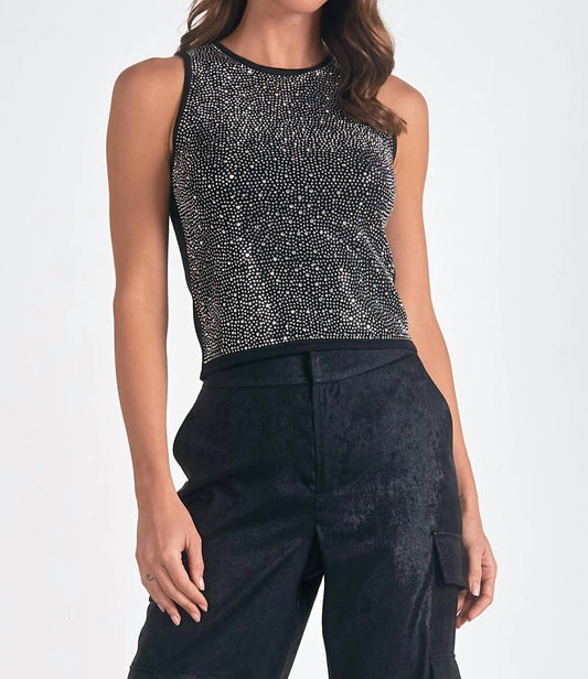 Elan - Opalite Sparkle Sweater Tank