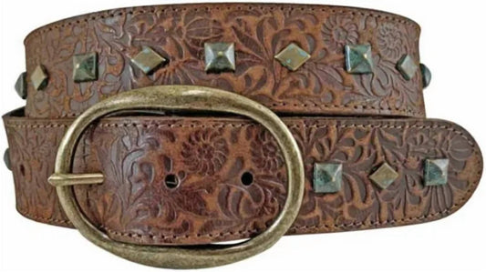 Roper - Women's Buffalo Leather Studded Belt