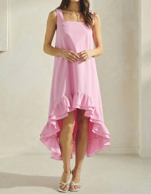Able - Ruffle High Low Dress