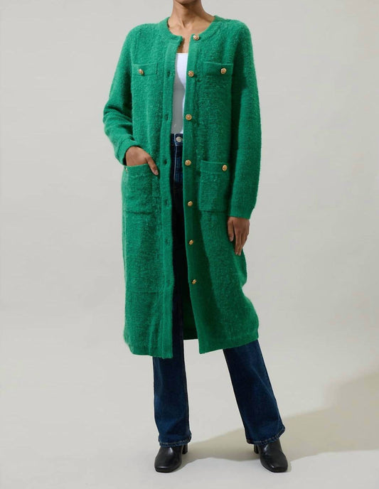 Sugarlips - Sanford Button Down Midi Cardigan