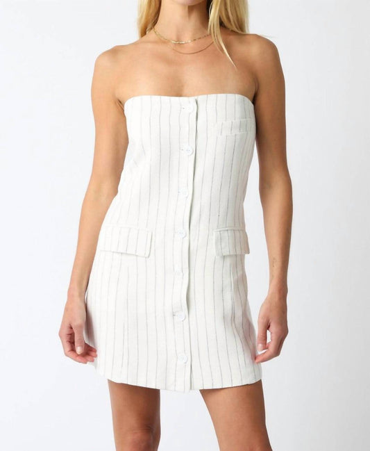 Olivaceous - Freya Stripe Dress