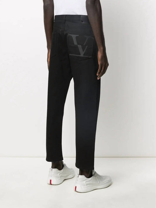Valentino - V Logo Cropped Jeans