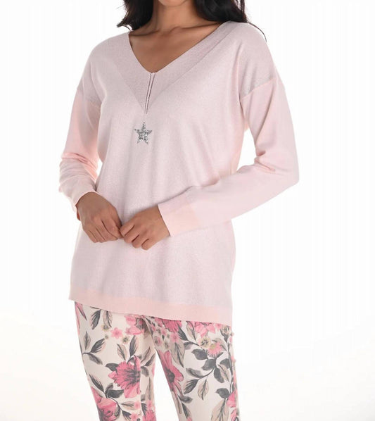 Frank Lyman - Embellished Knit Top