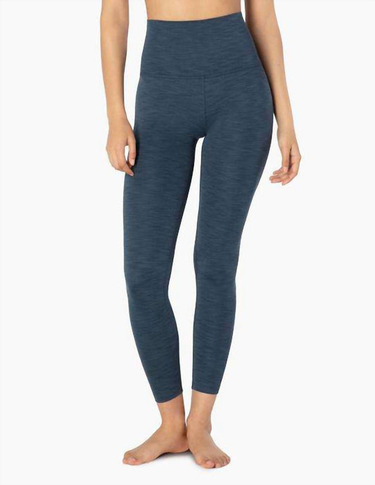 Beyond Yoga - Beyond Yoga Heather Rib HIGH WAIST Midi Yoga Leggings – Blue Horizon Heather
