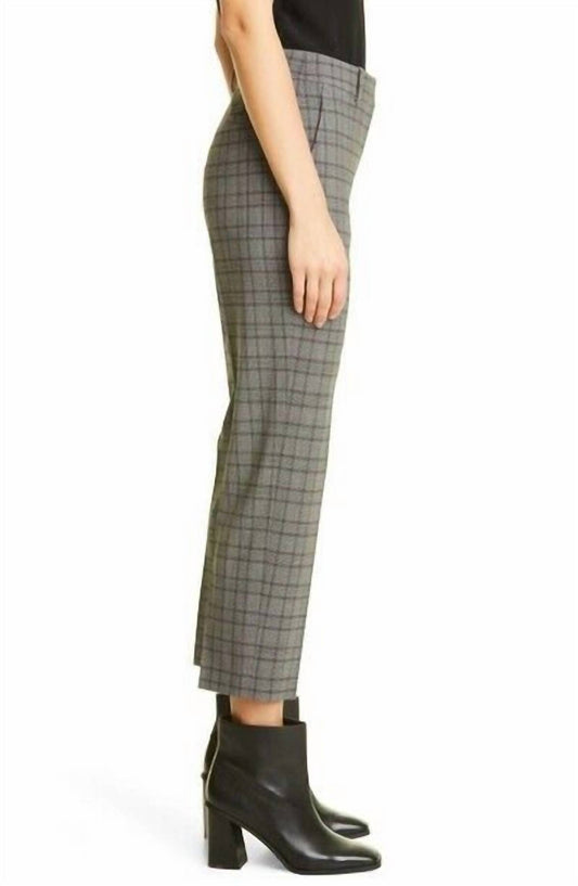 Theory - Cuff Straight Fluid Melange Crop Pants