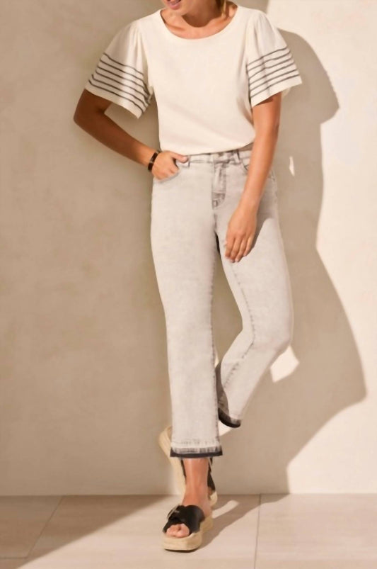 Tribal - Sophia Curvy Micro Flare Crop Pants