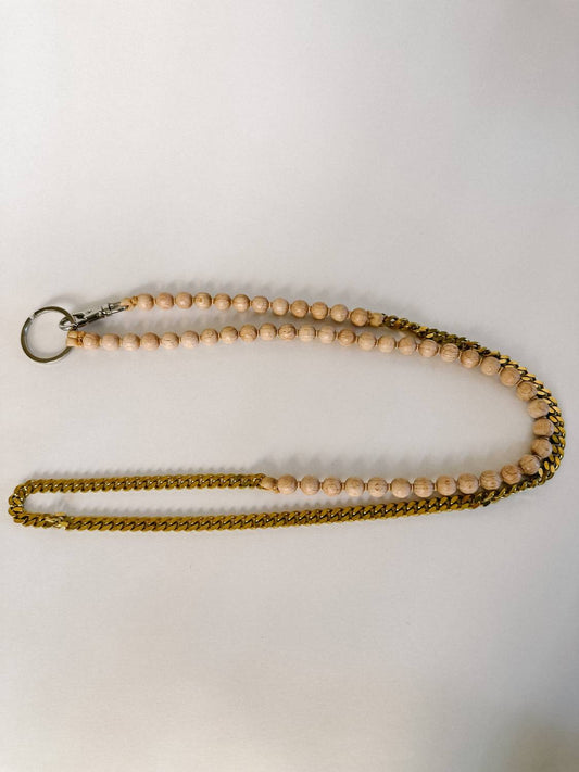 Ina Seifart - Women's Natural Wood Phone Handykette Necklace