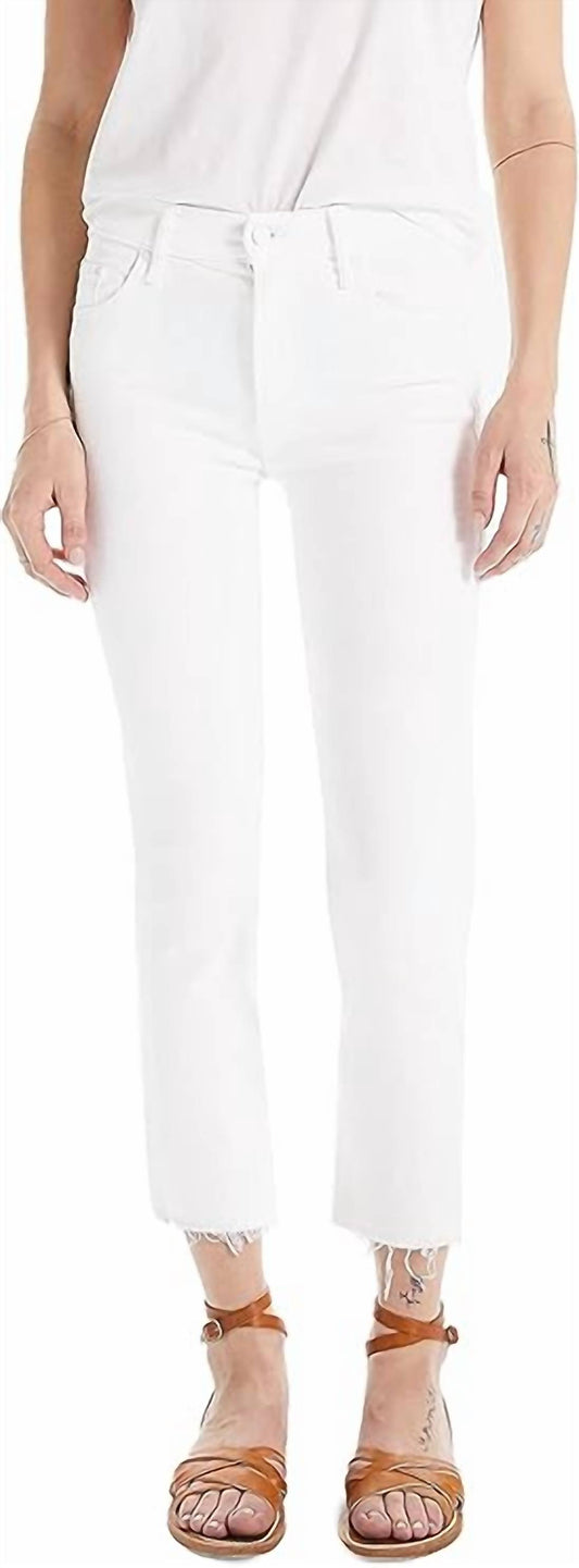 Mother - The Insider Crop Fray Jeans