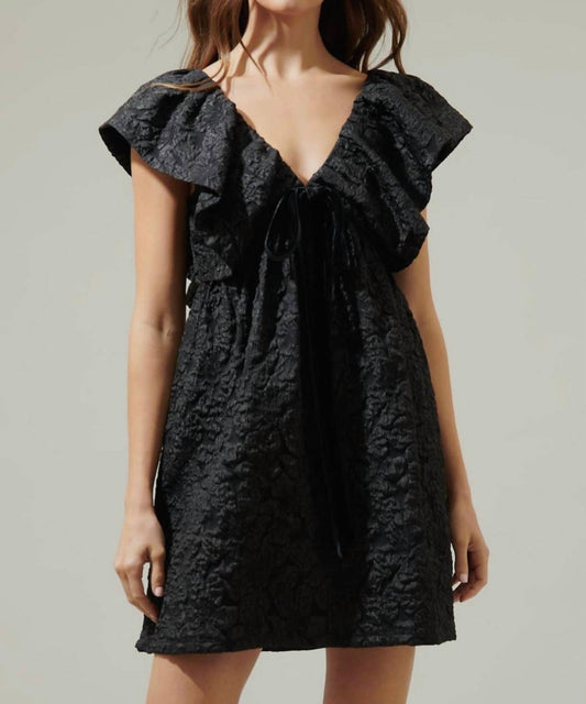 Sugarlips - Arielle Jacquard Mini Babydoll Dress