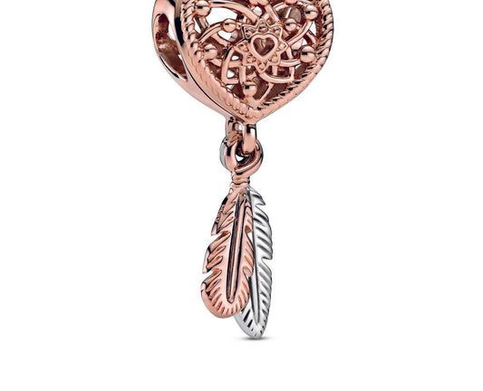 Pandora - Women's Openwork Heart Dreamcatcher Charm