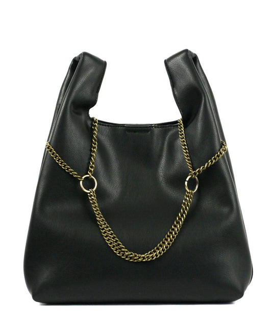 Street Level - Women's Tote With Chain Detail Bag