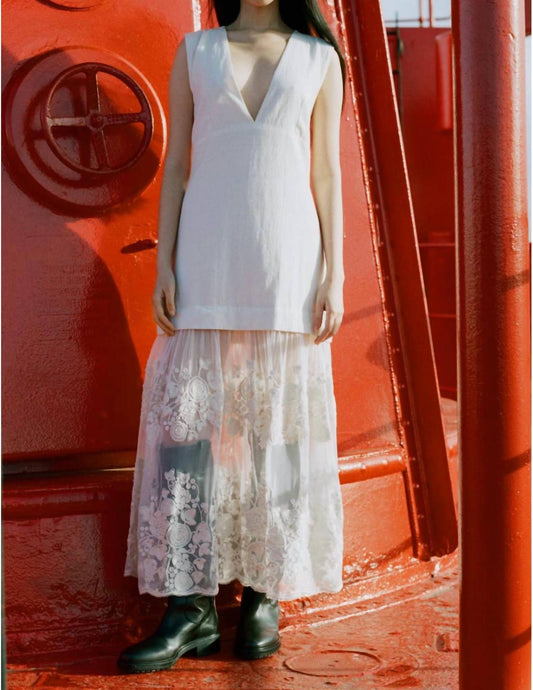 Sea - Arielle Lace V-neck Midi Dress