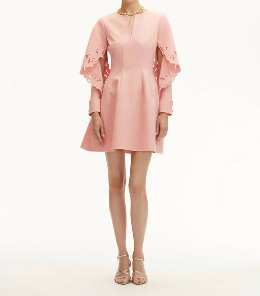 Oscar De La Renta - Floral Detail Embroidered Dress