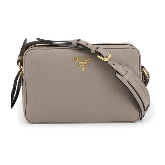 Prada - Women's Vitello Phenix Leather Double Zip Cross Body Bag
